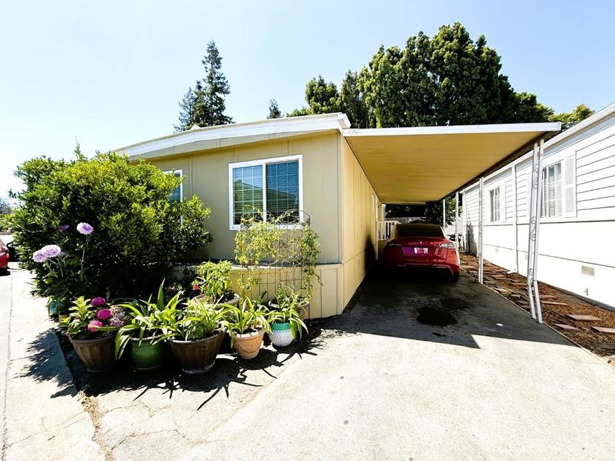 Discover this charming 1968 home in the Community of Sahara Village. This lovely residence offers approximately 1,000 square feet of living space, featuring 2 bedrooms and 2 bathrooms. The living room is adorned with wood flooring and a ceiling light, while the family room also has a ceiling light. The dining area combines wood flooring with ceiling lights for a warm ambiance. The kitchen is well-equipped with granite countertops, a stainless steel refrigerator, a dishwasher, stove, oven-gas and a garbage disposal. Both bedrooms offer wood flooring and ceiling lights. The bathrooms come with showers, fans, sliding glass doors, tile backsplashes, and tile flooring. Outside, the backyard includes a shed, and the utility room features wood flooring along with a washer and dryer. Additional amenities include a wall-unit AC and heating, double-pane windows, and a skylight in the hallway. The home is conveniently located near freeways 85 and 237, as well as shopping centers. Stop by today to see it for yourself!