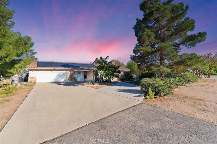 Welcome to this charming 3-bedroom, 2-bath single-story home in the highly desirable Mesa neighborhood of Hesperia. Built in 1988 and maintained by the original owner, this home is being offered for the first time.



The spacious living area features a beautiful rock fireplace and an open floor plan connecting the dining area and kitchen. The kitchen offers real wood cabinets, a pantry, ample counter space, and appliances including a free-standing gas range, dishwasher, and garbage disposal.



The primary suite includes a walk-in closet and private bath, while two additional bedrooms with ceiling fans and generous closets are located on the opposite side of the home. A separate laundry room provides extra storage, and a bonus room off the back slider is ideal as a family, hobby, or playroom.



The attached two-car garage provides direct access, and the large 19,000 sq ft lot offers room for RV parking, a pool, garden, or outdoor entertaining. Conveniently located near Ranchero Rd with easy access to schools, shopping, and commuter routes, this home is well-maintained and ready for its next​​‌​​​​‌​​‌‌​​‌​​​‌‌​​​‌​​‌‌​​​‌​‌​​​‌‌​ owner.