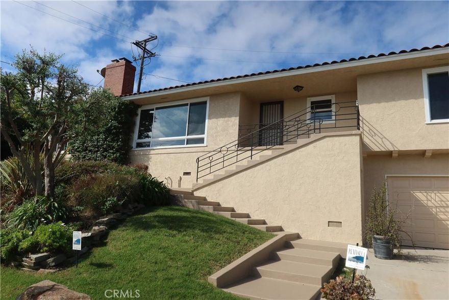 4125 Lorraine Road is nestled in one of Miralestes many neighborhoods. The red tiled roof home opens to a living room, dining room, and gourmet kitchen which all enjoy scenic and pacific views. The central bar seating is completed with Labrador granite, 20” tile flooring, and wood finishes. The kitchens appliances are all stainless steel. The home has an installed security system, A/C, new vinyl windows, sliders, and direct access from the garage. The fully irrigated front yard and backyard house apple, peach, apricot, and two lemon trees.