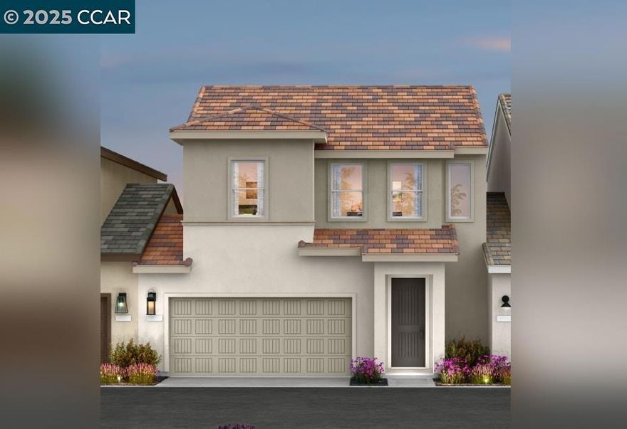 Your dream home awaits at Balboa in Delta Shores and it is a quick move in home. Built with the quality and craftsmanship Signature Homes is known for, this stunning two-story townhome offers 3 bedrooms, 2.5 bathrooms, a 2-car garage, and 1,627 square feet of thoughtfully designed living space. A large island with Carrara Miksa Quartz and a full tile backsplash creates a stunning kitchen.  Hardwood flooring throughout with carpet in the bedrooms. Create your haven - tall ceilings and an open-concept layout, this home is perfect for modern living. Located within walking distance from the Delta Shores shopping center, you'll enjoy easy access to Starbucks. restaurants, retail shops, a movie theater, and more. Plus, walking trails, new park site and a proposed school site. Convenient I-5 access, commuting is a breeze—Downtown Sacramento is just 15 minutes away.