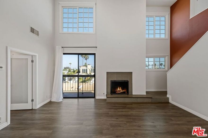 Spacious 2 bedroom + 2 bath +  large loft space which can be used as a 3rd bedroom or home office.  Top floor condo in small secure bldg.  Great location, steps from shopping and dining on Montana Blvd and 6 blocks from the Ocean.  The unit has many upgrades!  Quartz counters in kitchen with stainless steel appliances.  Designer laminate flooring throughout except for stairs & loft area which are carpeted.  Great storage.