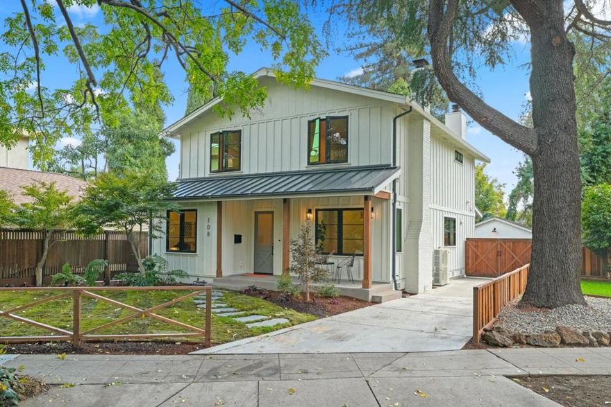 Modern masterpiece nestled in the heart of Willow Glen. Majestic trees frame this storybook home, set across from a gentle creek that adds a touch of serenity to everyday living. Newly rebuilt, this residence blends timeless architectural charm with modern innovation and thoughtful design. Step inside and feel the warmth of this homes craftsmanship. The open-concept floor plan showcases white oak flooring, three gas fireplaces, and abundant natural light. Spacious living area flows effortlessly, creating a seamless connection between indoor comfort and outdoor tranquility. The chefs kitchen is a showstopper, every element, from the cabinetry to the fixtures, is a study in clean lines and functional beauty. The office provides the flexibility of a fifth bedroom, while the downstairs en-suite is ideal for guests or peaceful single-level living as the years unfold. Professional designed grounds complement the privacy and elegance. Nestled on one of Willow Glens most beloved, tree-lined streets celebrated for it's holiday magic, and close-knit community this home truly captures the heart of what makes the neighborhood so special. It's storybook setting and flawless execution, 108 Glen Eyrie is more than a home its a legacy of craftsmanship and comfort. See Improvement List.