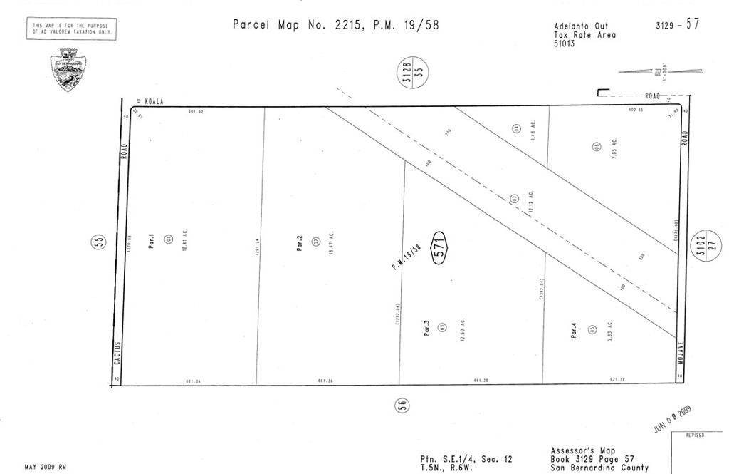 Adelanto Property land for sale so that you can build on the parcels and or lotline divide it and build whatever the county will allow you to build. in a quick growing area.