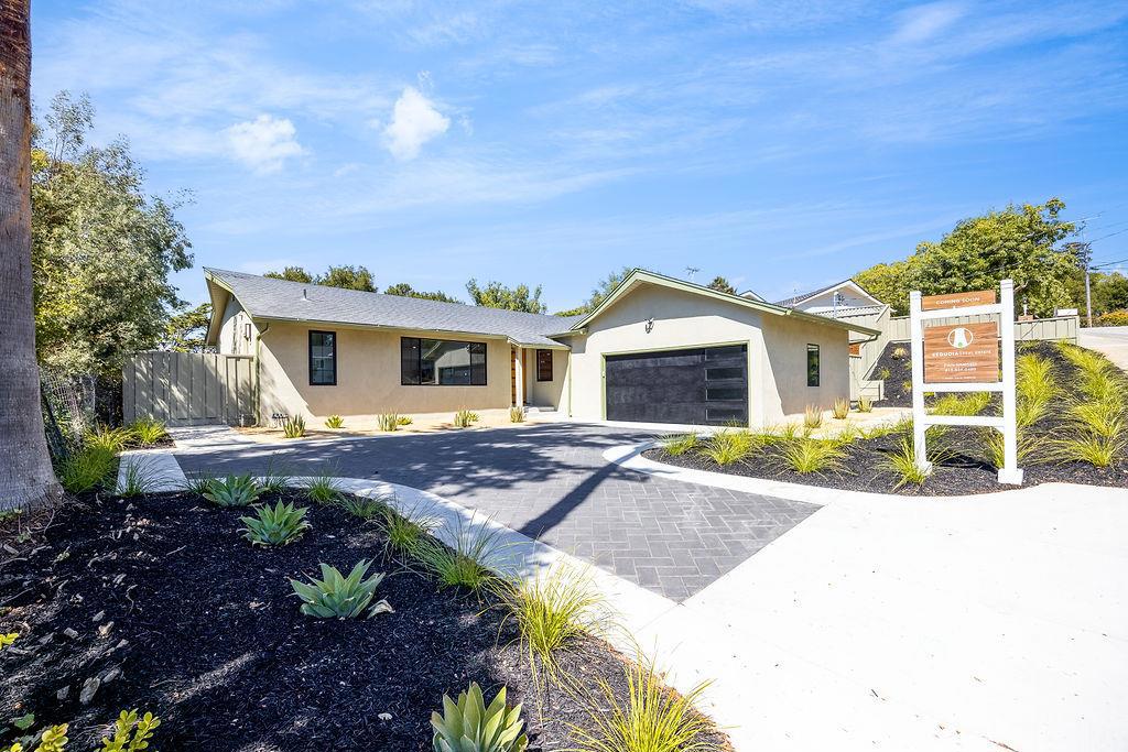 Exquisitely reimagined and masterfully remodeled inside and out, this stunning residence is nestled in the prestigious Baywood Park neighborhood of San Mateo. Encompassing 1,470 sq. ft. on an expansive 9,400+ sq. ft. lot, the home is framed by serene Hillsborough views and showcases an impeccable blend of sophistication and comfort. Dramatic vaulted ceilings, recessed lighting, and wide-plank engineered oak hardwood floors set a refined tone throughout. The chefs kitchen is a true centerpiece, appointed with high-end Thermador appliances, custom cabinetry, and designer finishes. A lavish primary suite offers a spa-inspired retreat with a walk-in closet, while two additional bedrooms and 2.5 luxuriously appointed baths provide style and versatility. The finished two-car garage with epoxy floors and abundant overhead storage adds practicality to modern elegance. Outdoors, brand-new landscaping and hardscape create a private oasis, ideal for both grand entertaining and quiet relaxation. With its exceptional school district and coveted location, this residence embodies the pinnacle of Baywood Park living. Close to 280 and 92 freeways, Laurelwood Shopping Plaza just minutes away