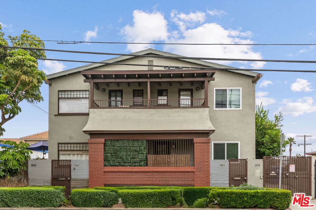 Nestled in the heart of Mid-Wilshire's sought-after Koreatown, this well-maintained, pride-of-ownership fourplex offers stable income that now features one vacant unit, perfect for an owner-user or for setting market rent! Each updated unit includes 2 bedrooms and 1 bathroom, with luxury vinyl hardwood floors, recessed lighting, modern kitchens with quartz countertops, in-unit washer/dryer, and a balcony or patio. Originally built in 1912, the property underwent extensive renovations in 2013, including HVAC, electrical, plumbing, and low-voltage upgrades, along with refreshed interior and exterior finishes. A dedicated parking space is included with vacant unit #3172, with additional parking conveniently available through a nearby church for a modest monthly fee. 3166 San Marino is located in an "Opportunity Zone" and is an excellent set up for an owner/user looking to occupy the vacant unit or for investors seeking strong returns in a competitive rental market. Also ideal for a 1031 exchange. Just minutes from DTLA, the Metro line, 10/110 freeways, and all that vibrant Koreatown has to offer! *Please DO NOT disturb tenants.*