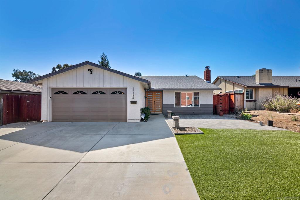 Welcome to this beautifully remodeled home, where timeless design meets modern efficiency. Delightfully East facing with leased solar panels keeping electric bills lower than anything SDG&E can provide, this residence offers comfort you can feel good about. Step inside to discover a bright, inviting layout with fresh finishes, upgraded fixtures, and thoughtful details throughout. The chef-inspired kitchen features updated appliances, generous counter space and island, and plenty of room to gather, all perfect for everyday living or entertaining. Bathrooms have been tastefully refreshed, while bedrooms and living areas provide a true move-in–ready experience. This home is packed with valuable upgrades, including a Navien tankless water heater with whole-home filtration and water softener, new Samsung washer and dryer, seamless gutters, custom shutters and shades on every window, and a professionally finished epoxy garage floor. Electrical improvements include upgraded power with a new subpanel inside the garage, multiple dedicated circuits, and a Tesla charging station ensuring the home is as functional as it is beautiful. 5-minute walking distance to the highly rated Sandburg Elementary School and local Sandburg Park. Perfectly situated just 20 minutes from the beach and under 30 minutes from San Diego International Airport, you’ll enjoy easy access to La Jolla, Torrey Pines, the San Diego Zoo, Los Peñasquitos Canyon Preserve, Mira Mesa Market Center, top-rated schools, parks, and major commuter routes. This is more than a home—it’s a lifestyle upgrade waiting for you.