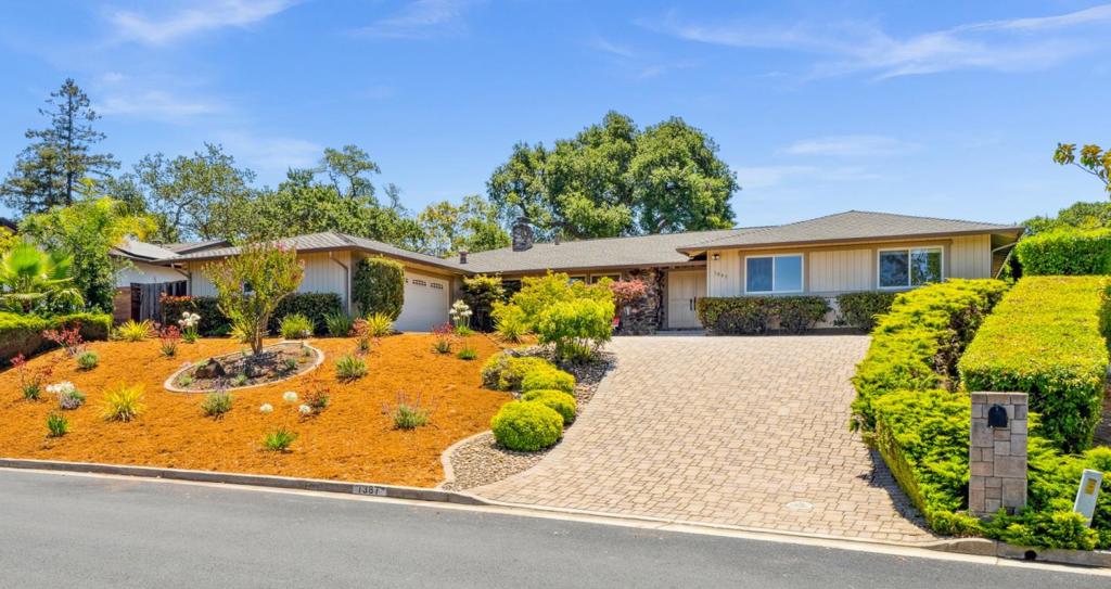 1st time on market! 1387 Hillcrest Dr, San Jose, beautifully maintained custom single-story ranch home nestled in one of Almaden Valley's most desirable neighborhoods. Offering 2,521 sq ft of thoughtfully designed living space on an expansive 14,500 sq ft lot, this 4-bedroom, 2.5 bathroom residence combines comfort & privacy with a prime location. The home is situated nicely above the road offering added privacy with serene views. Step inside to find spacious living areas, a bright and open layout with a seamless connection between indoor and outdoor spaces. The large kitchen & family room open directly to the backyard, perfect for entertaining / relaxing with family. The park-like yard is a true oasis, featuring a sparkling pool, mature landscaping and ample space for gatherings or quiet evenings under the stars. Just blocks from the Almaden Country Club clubhouse. With a huge lot that offers endless potential, whether you dream of a garden, ADU, or outdoor kitchen. Located in top-rated Almaden blue ribbon school district, Williams elementary, Bret Harte middle & Leland high. This amazing home provides a perfect setting for families looking for a wonderful place to grow. Dont miss this exceptional property that blends space, location and lifestyle into a very special home.