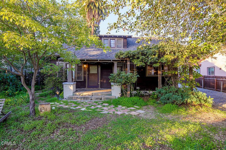 Original condition 3 Bedroom, 1 Bath 1913 Craftsman located on a 12,800 square foot lot. Per Assessors Records the house square footage is 1,078 square feet. Not in the assessors footage is the 1 Bedroom guest house which adds 700 square feet per permit #17304 in Sierra Madre Building Department Records that state it currently may not be used as a rental. Fantastic north Sierra Madre neighborhood within a few minutes walk to Kersting Court and Mary's Market. Owner states there is a Historical Designation.