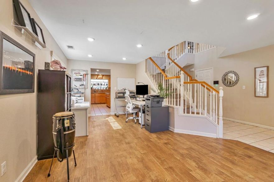 Welcome to 1808 Terrace Drive, a spacious and inviting 4-bedroom, 3-bathroom residence offering nearly 2,800 sq. ft. of living space. Built in 1998, this home is designed with both comfort and function in mind. The expansive floor plan includes a roomy loft ideal for a home office, gym, or media room, while the private backyard with no rear neighbors provides a peaceful retreat perfect for entertaining or simply relaxing outdoors. This property also includes a detached 10x12 office or man cave complete with ACperfect for remote work, creative projects, or a private retreat.