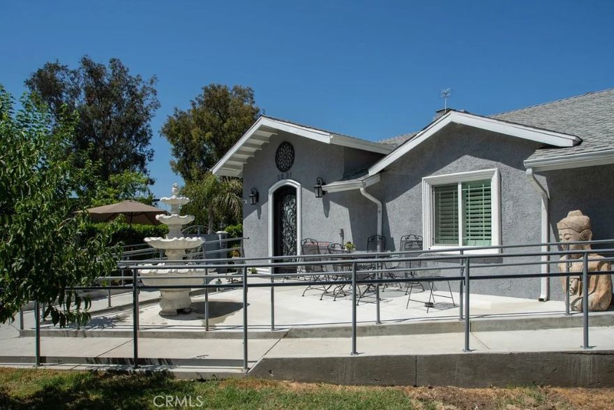 This is a newly renovated and licensed Boarding Care, which offers 4 bedrooms, 3 bathrooms, and a detached garage with a swimming pool on a corner lot. The property has gone through all of the Department of Health/Fire Department for a licensed care facility with ramps, doorways modified, emergency exits, and a large driveway that can fit multiple vehicles on a LARGE corner lot with beautiful landscaping and fruit trees around. The property was renovated to include a large entry and foyer with a large fountain to greet your loved ones and guests when you walk inside, and a new guest bath. The home features a large formal living room, dining room with a two-sided fireplace, and a separate den and TV room. The kitchen is a modern masterpiece with custom cabinets, displays, and an island. The outside has multiple covered patios and seating areas with an outdoor washer/dryer set-up and cabinets. The home offers copper plumbing, laundry, central A/C and heat, and updated windows with plantation shutters. You can use the property for a large family, multi-generation family home, congregate home, care facility, boarding care, rehab, and the possibilities are endless...for you and your family or business. Don't miss this great opportunity! *The licensed boarding care can also be purchased (note: no patients); the listing agent has ownership rights to the business.