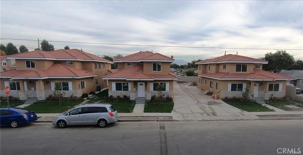 BEAUTIFUL 2 UNITS AT CORNER LOT JUST BUILT 2020 IN FRONT UNIT : 4 BEDROOMS 3.5 BATHROOMS AND 1ST MASTER BEDROOM DOWNSTAIRS , 2ND MASTER BEDROOM UPSTAIRS, HUGE KITCHEN WITH LAMINATED FLOOR , STAINLESS STEAL APPLIANCES, REFREGERATORS, DISH WASHER, GRANITE COUNTERTOPS, DOUBLE PANE WINDOWS, CENTRAL AIR CONDITIONS, RED TILE ROOF AND SPRINKLER SYSTEMS.