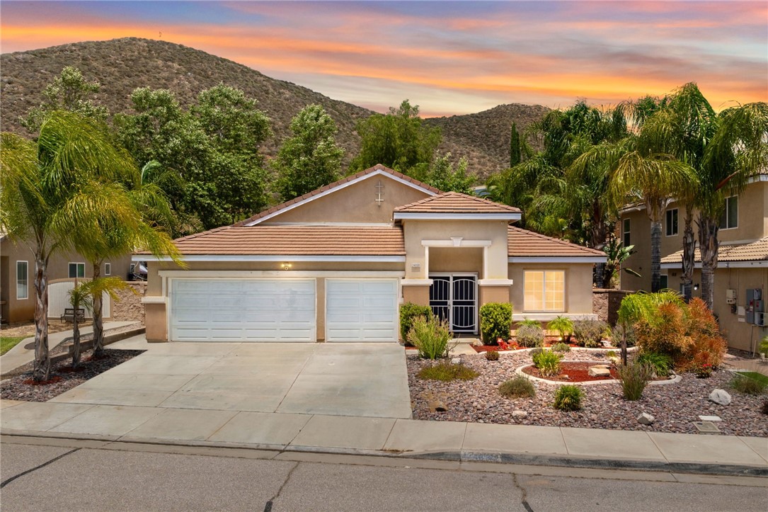 Don't Miss this great single story 4-bedroom home with brand new appliances and new quartz countertops in a beautiful neighborhood. This home is located in the highly sought after Newport Hills II community of Menifee. Great location near 15 and 215 fwy, near Ladera Park, Audie Murphy Ranch, top rated schools, and close to shopping and restaurants. This home has energy efficient solar. (Some photos have been digitally staged to show maximum opportunity)