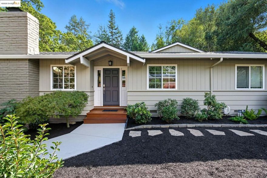 Discover the charm of 4149 Hidden Valley Road! A beautifully updated home with 3 bedrooms and 2 bathrooms. The gourmet kitchen flowing smoothly into the cozy family room. Hardwood floors paired with earth tones and natural light. Set on a 10,890 square foot lot, this property provides plenty of outdoor space for gardening, hosting barbecues, or simply enjoying the tranquil surroundings. Whether you're looking for a peaceful retreat or a vibrant entertaining space, this home offers it all! Located just minutes from downtown Lafayette, reservoir, shops and freeways. Open houses Sat.&Sun. 10/11-10/12 1-4pm