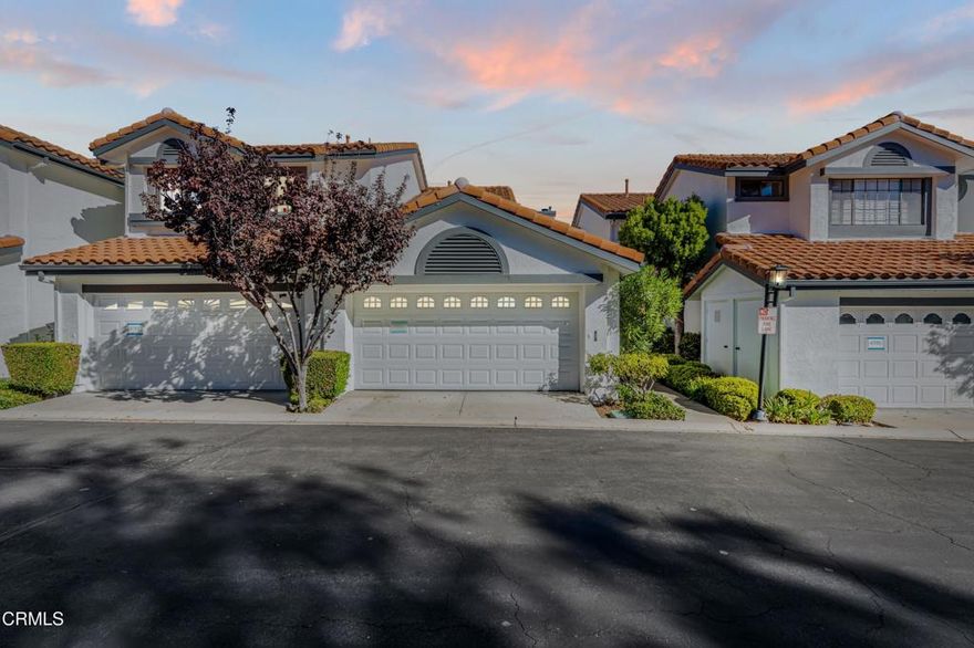 Welcome to this beautifully updated two-story townhome in the desirable Capri community of Oak Park. Perfectly positioned for privacy and comfort, this residence features two spacious primary suites, plus a peaceful backyard retreat with a water fountain and stunning mountain views.Step inside to a bright and airy double-height entryway that sets the tone for the home's open, modern feel. The kitchen is thoughtfully designed with a bay-window dining nook, breakfast bar, and ample cabinet space, along with quality appliances including a gas range/oven, built-in microwave, and dishwasher.The adjacent living room features an accent wall, a cozy fireplace, and sliding glass doors leading to the private patio, a perfect spot to unwind beside the fountain or enjoy dining al fresco.The main-level primary suite offers comfort and convenience with direct patio access, dual closets, and an ensuite bathroom featuring dual sinks and a walk-in shower. Upstairs, the second primary suite serves as a quiet retreat with an oversized window, wall-to-wall carpeting, and a private ensuite bath with a tub/shower combination.Residents of Capri enjoy access to resort-style amenities, including a swimming pool, clubhouse, and tennis courts, all within a neighborhood surrounded by beautiful hiking trails and parks. Zoned for top-rated, award-winning schools, this townhome offers the perfect blend of comfort, convenience, and natural beauty.