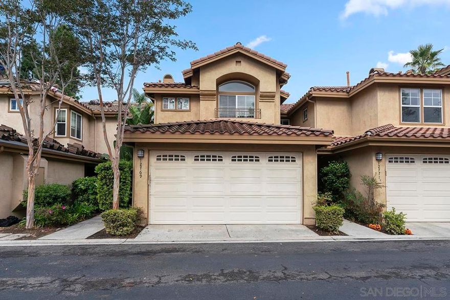 Magnificent Montemar end unit townhome in the heart of Carmel Valley. Featuring brand new luxury flooring throughout, new paint, new stove/oven/microwave, and more! Featuring 3 bedrooms and 2.5 bathrooms, welcome home to your private and quiet oasis with an open concept floor plan with seamless flow from your living and dining areas in to your spacious kitchen. Direct access to your exclusive yard perfect for entertaining. Upstairs features your primary bedroom with vaulted ceilings open to your primary bathroom with dual sinks and generous sized tub/shower combo. Secondary bedrooms features a full bathroom in between. Attached two car garage.  This Beautiful home is located within close proximity to Carmel Creek Elementary and a half mile radius to schools in Solana Pacific Elementary (SBUSD), Carmel Valley Middle School, and Torrey Pines High School/Canyon Crest Academy (SDUHSD)! Also conveniently located by the Del Mar Highlands Town Center, One Paseo shopping center, and Carmel Country Plaza for shopping, dining, movies, banking, and more! Complex features access to pool, jacuzzi, and tennis!