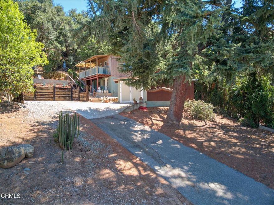 Charming Ojai Retreat with Mountain Views & Endless Potential.  Discover the perfect blend of serenity and opportunity with this one-of-a-kind Ojai property.  Nestled on a spacious lot with stunning mountain views, this one bedroom, one bath home also includes a versatile detached two story structure, which served as an Art Studio for many years - ideal for creatives, remote workers, or those seeking a peaceful escape.  The lower level includes 2 multi purpose rooms, 3/4 bath and a laundry room.Set on approximately 1/2 acre gently sloping lot with oak, pine and fruit trees, this property is a contractor's dream with room to expand or reimagine. Whether you're looking to renovate, build your dream home, or tap into future income potential with a possible ADU, the possibilities are wide open.Surrounded by nature yet close to Ojai's charming shops, restaurants, and hiking trails, this property is a rare find that combines tranquility, creativity, and investment potential. Don't miss your chance to own a unique slice of Ojai.