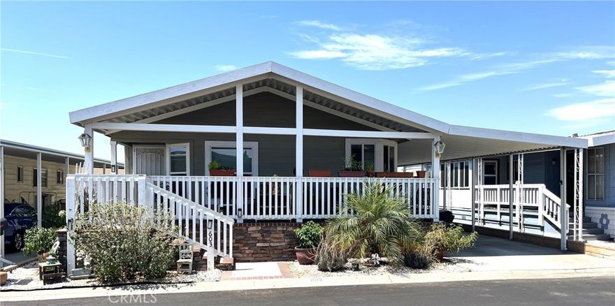 Welcome to Foothill Terrace — A Highly Desirable 55+ Community in the Charming Town of La Verne!



This turn-key 2-bedroom, 2-bathroom home offers comfort, functionality, and style in one of the area's most sought-after senior communities.



In addition to the two bedrooms, there’s a versatile bonus room—perfect for a home office, craft space, or easily convertible into a third bedroom.



As you enter through the spacious front porch, you’re welcomed by a bright and airy living room, ideal for relaxing or entertaining. The large kitchen is steps away from the living room, and is thoughtfully designed with ample counter space, plenty of cabinetry, and pull-out drawers. Appliances are included: 



Refrigerator,



Oven/Range,



Built-in Microwave, and 



Dishwasher,



The home also features a kitchen nook and a spacious dining area, both conveniently located just off the kitchen. Towards the rear of the home, you’ll find the guest bedroom and guest bathroom, as well as a spacious primary suite complete with an adjoining private bathroom with double vanity sink, and walk-in shower.



Additional features include:



Central Air & Heat, 



Large Covered Carport, and a 



Storage Shed



This beautifully maintained home won’t last long—schedule your tour today!