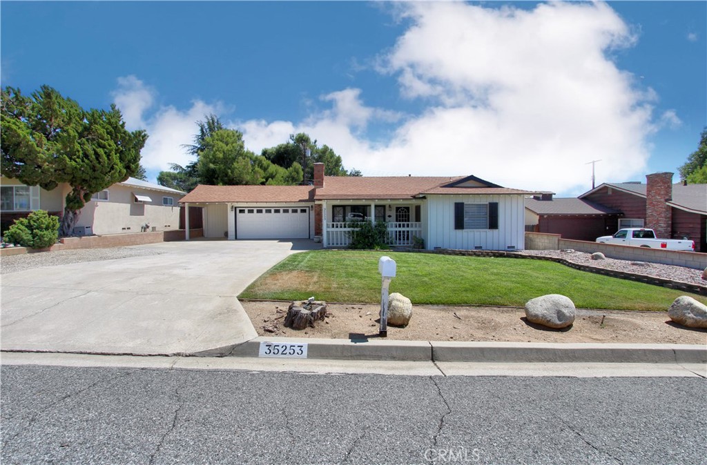 Welcome home to Comberton Street, located in beautiful upper Yucaipa! This fabulous single story home boasts pride of ownership with it's gorgeous curb appeal, all while loaded with upgrades! As you enter from the cute covered porch, you are greeted by the wood burning fireplace in the front living room, which then flows into the remodeled kitchen. The kitchen features wood cabinetry, stainless steel appliances, recessed lighting, and flows into the back living room. Down the hallway is the first guest bedroom, full guest bathroom, and primary bedroom/bathroom. Primary bedroom has beautiful wood planked ceilings, accent lighting, and flows into the primary bathroom with closet, upgraded vanity, and stunning walk-in shower. Head out across the patio to find the stunning second guest bedroom suite! The double door entry flows into the spacious suite complete with recessed lighting, "fandelier," loft, and mini-split HVAC system! The backyard has the covered patio with accent lighting, mature landscaping, built-in fire pit area (chairs included!), sidewalks, and more! Bonus features include: upgraded roof, upgraded windows/doors, upgraded lighting, water piping was replaced, central HVAC system, and RV/additional parking along the side of the driveway! Charm, warmth, upgrades, and ready to go...what more could you ask for? Come and see for yourself...your new home awaits!