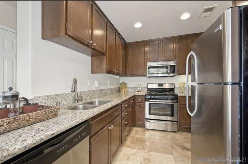 Beautiful 2 story townhome has plenty of space for the family. New refrigerator and new flooring. This unit offers 3 Bedrooms and 2.5 baths in a well-maintained neighborhood. 5 min walk to Veterans Elementary . The community center offers a community pool and spa, BBQ areas and more! Less than 5 min away is Otay Ranch Town Center. AC and all appliances included. Ava. now