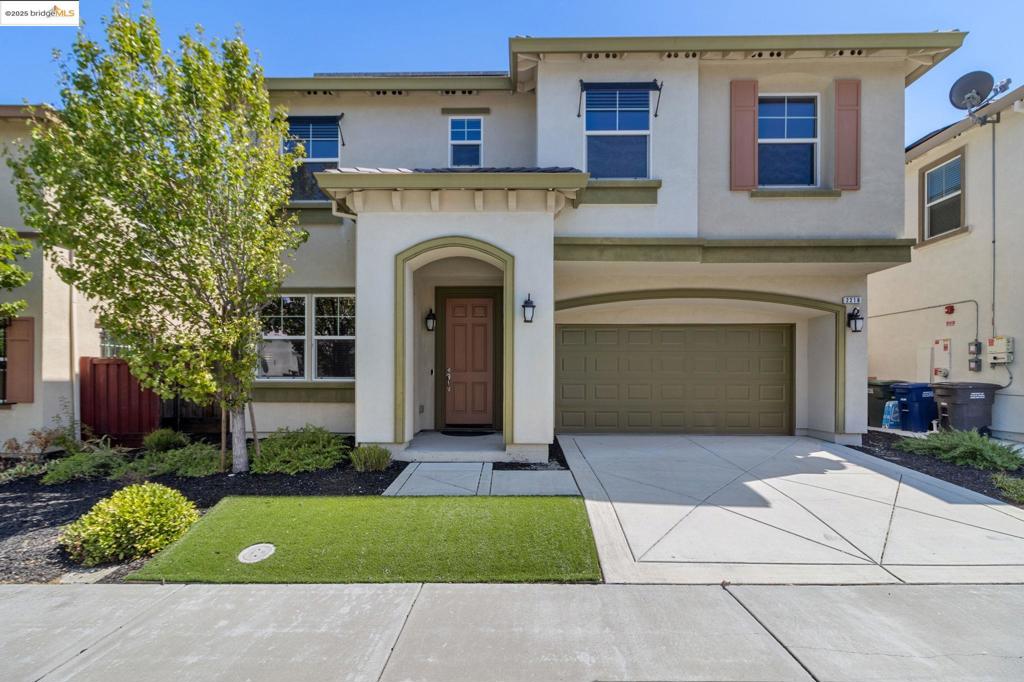 Welcome to Toscana at San Marco! This spacious 5-bedroom, 3-bath home offers modern comfort in one of Pittsburg’s most desirable master-planned communities. The open layout centers on a great room and kitchen combo, perfect for entertaining and everyday living. The kitchen is beautifully upgraded with quartz countertops, espresso cabinets, stainless steel appliances, and a center island, all flowing into the inviting great room with a cozy gas fireplace. A rare downstairs bedroom with full bath is ideal for guests, multigenerational living, or a home office. Upstairs, a loft adds versatile space, while the primary suite provides a peaceful retreat with a tray ceiling, walk-in closet, dual vanities, soaking tub, and glass shower. Three additional bedrooms and a full bath complete the upper level. Additional highlights include leased solar panels, an EV charger in the garage, and a low-maintenance yard. Toscana is close to BART and Hwy 4 for easy commuting, with shopping, dining, and top-rated schools nearby. Walk to Sprouts, Starbucks, and a neighborhood park for added convenience.