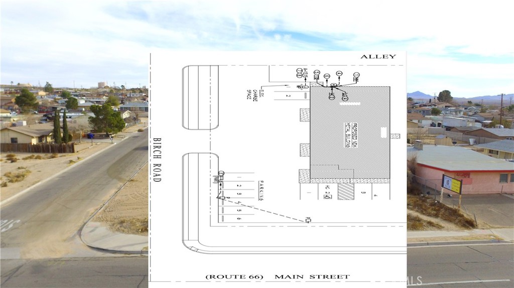 *** Come VIEW and MAKE an OFFER TODAY! Affordable COMMERCIAL LAND DEVELOPMENT OPPORTUNITY located in Barstow CA. The 17,500sf CORNER LOT situated on Birch Rd and Main St is zoned for commercial use allowing for tons of commercial/industrial applications. Included with the land are plans, and permits to develop a 4000sf Metal Building ideal for a savvy real estate investor or anyone looking to expand their business operations. Located right in the heart of town the site is less than 1-block from the Main St and Hwy 58 exit. In addition, the site is not far from Interstate-15, and Interstate 40 offering excellent access to pretty much all of Southern CA. The owner has spent lots of time and money engineering Geo-technical Reports/Studies, Hydrology Study, Grading Plan, Minor Use Permit, Landscaping Plan, Structural Analysis Plans, Mechanical/Plumbing Plans, Electrical Plans, Floor Plans, and Installation Plans. All of these plans, and permits to be included with the sale. With similar commercial/industrial buildings selling in the area for at least $120 per sf or more, all someone has to do is finish the last steps of planning with the city in order to start developing a building at about half the cost it would take to purchase an already constructed building. With the City Of Barstow rapidly expanding, and with the BNSF inter-modal facility coming to the area now is the time to take advantage of the real estate boom to come as the area prepares to accommodate an influx of nearly 20,000 jobs. Not to mention, auxiliary businesses will be needed to aide the increase of future logistical operations. A definite must see opportunity worth of serious consideration before it's too late.