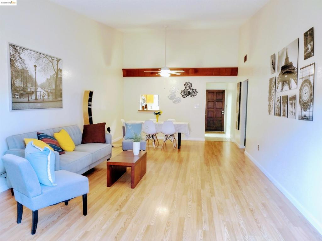 Charming 3BR/2BA single-level home in a quiet Emeryville enclave with no HOA. The vaulted ceiling enhances the sense of spaciousness in the living area, while a private backyard and detached 2-car garage offer rare outdoor and parking options. Conveniently located near School, shops, and transit—this well-maintained home blends comfort, space, and prime location.