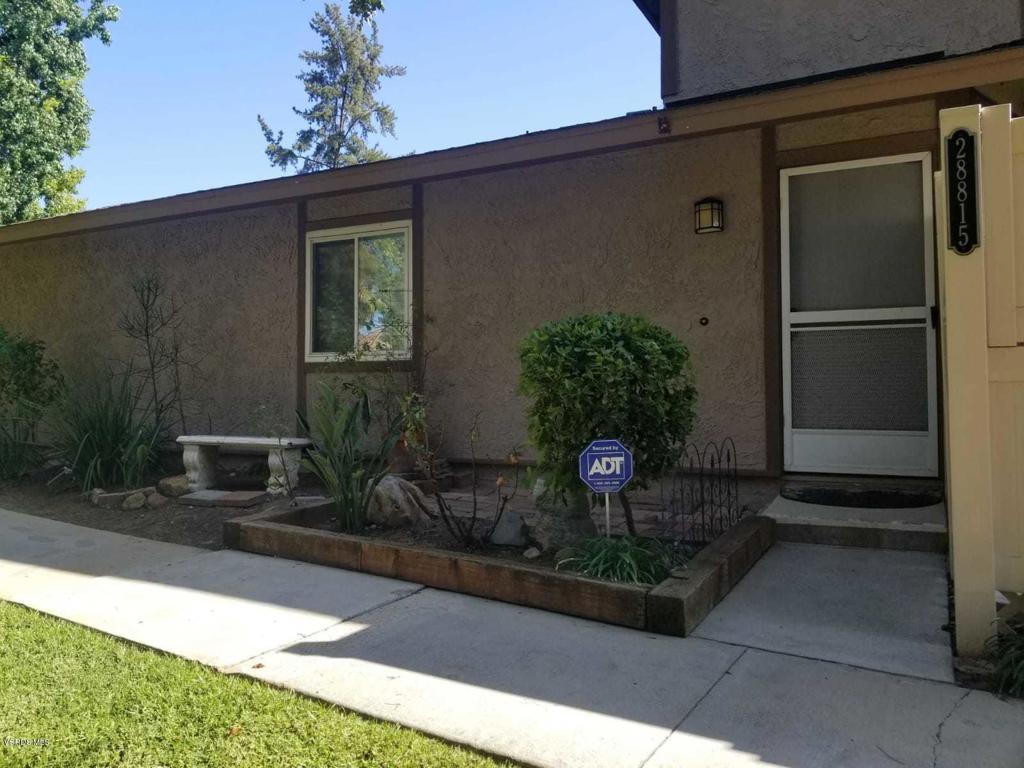 Wonderful location for this two-story town-home in the desirable Annandale Community of Agoura Hills. New stove, paint, flooring and crown-molding details are just a few of the wonderful features of this home. Washer, dryer and refrigerator are already in home. Two private patios, one with a drop down patio wall so you are able to enjoy your beautiful surroundings. This community is surrounded by lush green grounds, community pool and large clubhouse you can reserve for special gatherings. This home is located across the street from Agoura High School, Chumash Park, trails, restaurants and shopping.