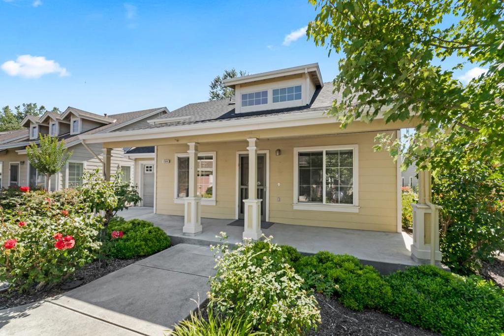 This property is part of the Below Market Rate (BMR) Program with the City of Gilroy. Welcome to Village Green, a highly desirable 62+ senior community nestled at the base of Gilroys scenic west foothills, surrounded by one of the city's most prestigious neighborhoods. This charming and meticulously maintained cottage-style home sits within a private, gated community featuring beautiful walking trails just steps away. Inside, youll find a bright and spacious layout with soaring ceilings, fresh interior paint, brand new flooring, and a new roof! Dont miss this exceptional opportunity to own a home in this peaceful and well-maintained neighborhood.