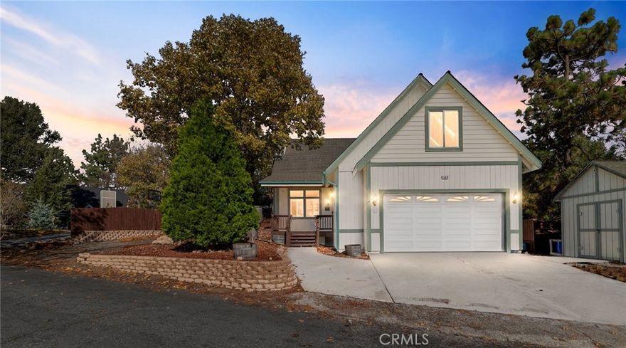 Welcome to 1158 Klondike, Lake Arrowhead — a beautifully remodeled mountain retreat with rare modern comforts and sweeping views. Boasting FULL Lake Rights, this home is truly turnkey in every sense of the word! 

This 4-bedroom, 2.5-bathroom home spans 1,837 sq ft and was built in 2004, blending contemporary upgrades with the peaceful charm of Lake Arrowhead living. Situated on a private street with no through traffic, the setting offers both calm and privacy—plus typically gentler weather thanks to its position on the north side of the mountain range.

Inside, the home has been fully remodeled with rich dark hardwood floors, granite counters throughout, and an abundance of plantation shutters and recessed lighting that enhance the modern feel. The layout is exceptionally functional: the primary suite sits on the main level, while three spacious bedrooms and a common bath are upstairs. All bedrooms feature walk-in closets.

The kitchen is a standout with white cabinetry, granite counters, and stainless steel appliances, and it opens directly to both a dining area and a cozy family room with fireplace. Just off the kitchen you’ll also find a unique wine room, complete with custom-built storage. 

Comfort is a major highlight here—this home offers central heat and air conditioning, a rare luxury in the mountains. A permanently installed Generac whole-home generator provides added peace of mind during weather events.

Parking and access are easy with an attached 2-car garage, a 2-car driveway, plus additional 2-car parking. Out back, a spacious deck showcases panoramic mountain views stretching all the way to the High Desert, creating the perfect spot for relaxation and entertaining.

With its upgrades, thoughtful layout, modern systems, and breathtaking views, 1158 Klondike is a fantastic mountain escape you won’t want to miss. (Some rooms have been virtually staged)