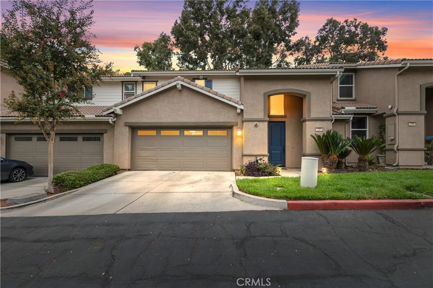 Discover the perfect blend of comfort and convenience in this 3-bedroom, 2.5-bath townhome tucked inside the highly desirable Grand Canal community. With stylish finishes, generous living spaces, and access to great community amenities, this home checks all the boxes. Step inside to an inviting main floor where the living room flows seamlessly into the dining area and open kitchen. The kitchen is a chef’s dream with granite countertops, abundant cabinet storage, under sink water filtration system, and room to gather around the breakfast bar while entertaining. A guest half bath, direct garage access, and a private patio complete the downstairs. Upstairs, you’ll find three spacious bedrooms including a large owner’s suite with its own bath and walk-in closet, offering the perfect retreat at the end of the day. The home also features a water softener system. Life at Grand Canal comes with perks, take a dip in the community pool, enjoy the tot lot, and appreciate the ease of low-maintenance townhome living. Centrally located in Grand Terrace, you’ll be just minutes from schools, shopping, dining, and freeway access for an easy commute. This home isn’t just a place to live; it’s a lifestyle upgrade.