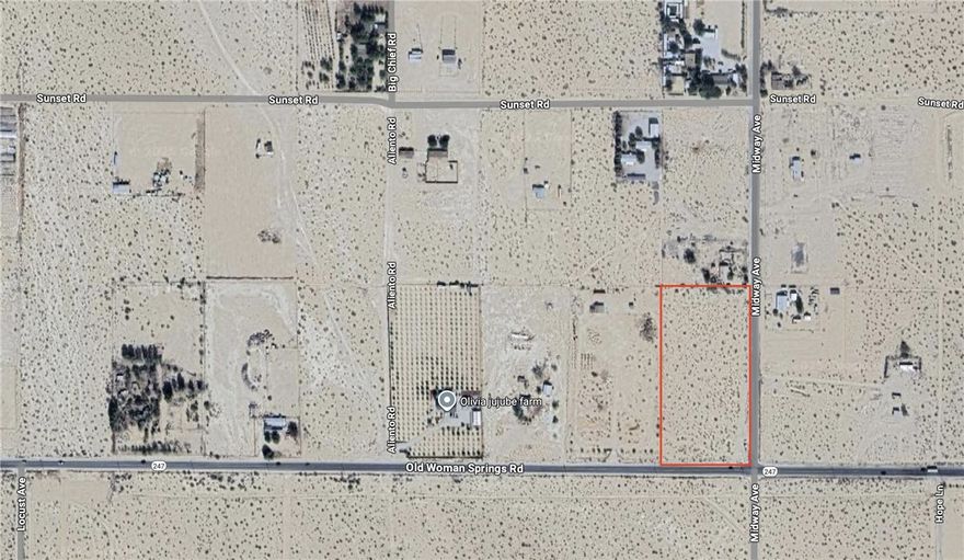 Discover the potential of this 1.87-acre parcel in Lucerne Valley, the perfect canvas for a desert getaway home with income-generating potential. Zoned RL (Rural Living, 1 du/2.5 ac max), this property allows you to build a single-family residence while also benefiting from California’s ADU laws that permit accessory dwelling units, subject to County review. Imagine creating your own retreat just 40 minutes from Big Bear Lake and under three hours from Las Vegas — an ideal midpoint for weekend travelers heading to the mountains or the Strip.

This land offers flexibility for those who want a private desert escape while also taking advantage of short-term rental demand in the High Desert. Use it as your own getaway, and when you’re not there, turn it into a rental that helps generate income. With sweeping desert views, nearby recreational opportunities, and easy access to major highways, the property combines both lifestyle appeal and investment potential.

Zoning and Land Use

According to the San Bernardino County Land Use Services Department, this parcel is zoned RL (Rural Living), which carries a density standard of one dwelling unit per 2.5 acres maximum. While the property measures approximately 1.87 acres—slightly smaller than the minimum lot size for new subdivisions—the County typically recognizes such parcels as legal nonconforming lots, allowing development of a single-family residence subject to standard permitting. In addition to residential use, the RL district allows certain rural and agricultural activities, such as small-scale farming, gardening, and limited livestock, making it suitable for those seeking a lifestyle property or desert retreat.

Development Potential

Buyers considering new construction can explore the possibility of building a single-family home on the site, with the added flexibility of state-regulated ADU (Accessory Dwelling Unit) allowances, subject to County review.

Standard RL development regulations apply, including setbacks, lot coverage, and building height limits, which should be confirmed during due diligence. Utility access and on-site infrastructure will also need to be assessed. Water is typically supplied via well installations in the area, and septic systems are common for wastewater. Power may be available in the vicinity, but buyers should confirm specific connection points and costs with local utility providers.