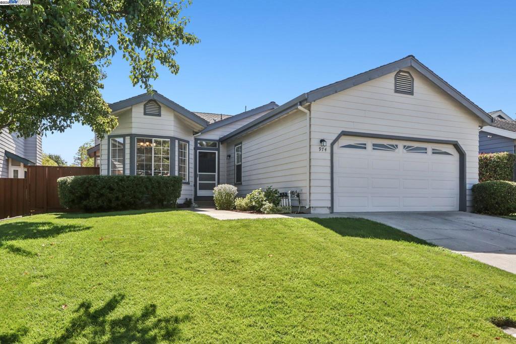 Nestled in the highly sought-after Kottinger Ranch community of Pleasanton, this rare single-story detached home offers 3 bedrooms, 2 bathrooms, and a 2-car attached garage. The inviting living room features vaulted ceilings and a cozy gas fireplace, while abundant natural light fills the open floor plan. The spacious primary suite boasts high ceilings, a walk-in closet, and a serene retreat feel. Enjoy a low-maintenance backyard, perfect for relaxing or entertaining. Ideally located near Kottinger Ranch Park, award-winning Pleasanton schools, and minutes from the historic downtown Pleasanton shopping, and dining, coffee shops with easy access to Highway 84/680 for a convenient Silicon Valley commute.