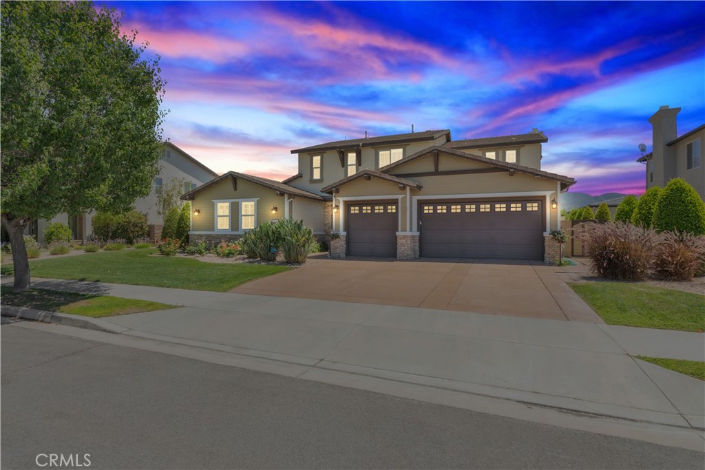 Discover unparalleled elegance in this stunning luxury home, located on a cul-de-sac where exquisite design and impeccable craftsmanship unite to create a truly exceptional living experience. This Chapman Heights residence was crafted by one of the original Executive builders, featuring numerous high-end upgrades throughout. Highlights include a stunning kitchen with stainless steel appliances, two wine refrigerators, modern wood beam ceilings, an open-concept floor plan, 8-foot arched doors, crown molding, walk-in closets in every bedroom, surround sound, an intercom system, and a spacious loft. The home exudes elegance with a large primary master suite on the main level, complete with a separate reading nook, a luxurious walk-in closet, and a double-sided fireplace. Enjoy breathtaking city lights, sweeping valley views, and a beautiful open beam patio cover with a built-in barbeque—ideal for outdoor entertaining. Take pleasure with nearby golfing, hiking trails, a dog park, and a vibrant community featuring live concerts, shopping, and dining options!