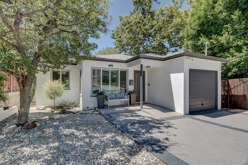 An incredible move-in ready home with studio ADU awaits you on a quiet, tree-lined cul-de-sac street, north of Foothill Boulevard in La Crescenta. Originally built in 1954, the single-story, single family home has been wonderfully updated from top to bottom!The inviting living room flows into the dining area and features oak hardwood floors and dual pane windows with plantation shutters. The remodeled kitchen is a showstopper, recently renovated with top-of-the-line stainless steel appliances, a 6-burner stove with pot filler, quartz countertops, and custom cabinetry. Past the kitchen is the spacious den, perfect for enjoying quiet nights in or hosting get-togethers with friends and family.You'll also find two additional good-sized bedrooms, each with its own closet, and a shared hallway bath. The primary bedroom has its own spa-like, en-suite bathroom with dual sinks. No detail has been overlooked in this home!An extra bonus is the detached studio ADU in the backyard, adding an extra 312 square feet of versatile living space...perfect as an office, guest space for visiting friends or family members, an extension of the main house or a chance to supplement your income with a healthy rental opportunity. The spacious, light-filled unit has high ceilings, a full kitchen and full-size stackable washer and dryer. The ductless mini split system ensures year-round comfort and the ADU was updated with accessibility in mind for people with disabilities or mobility challenges.The backyard is easy to maintain, offering plenty of room for outdoor fun, gardening, or just relaxing in privacy. There's also a basement for added storage. Sitting on a 5,277-square-foot lot, this home is in a prime La Crescenta location with convenient access to the La Crescenta library, top-rated schools, parks, shopping and dining. Nearby local favorites include Tickle Tree Cafe, Reborn Coffee, and Sidebloom, as well as the La Canada Flintridge Farmers Market and Montrose Harvest Market. It's the perfect blend of peaceful, suburban living and modern convenience. Come see this beauty today!