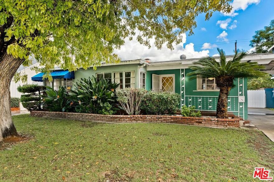 HUGE OPPORTUNITY! LOCATION! LOCATION! LOCATION! Don't miss this incredible opportunity to own in one of Burbank's most desirable neighborhoods! Nestled on a quiet, tree-lined street of the Rancho neighborhood, this charming 3-bedroom, 2-bath traditional home with a huge pool offers 1,279 sq. ft. of living space on a generous 6,752 sq. ft. lot. Off the pool, is a small "tea house" that can be used as an office space, studio, storage, or whatever bonus space you may need! There is also a 2 car garage on property. Whether you're looking to reimagine, expand, or build your dream home from the ground up, this property is brimming with potential. Enjoy the best of both worlds  a peaceful residential setting with convenient access to parks, major studios, Whole Foods, and a wide variety of local shops and dining options. Properties like this in such a prime, central location rarely come on the market, so seize the chance to create your ideal Burbank retreat! Offered strictly "As Is," no credits or repairs will be given. Fireplace considered decorative  Buyer to verify all aspects of the property including square footage, zoning, and development potential.  All offers due with POF & Pre quals