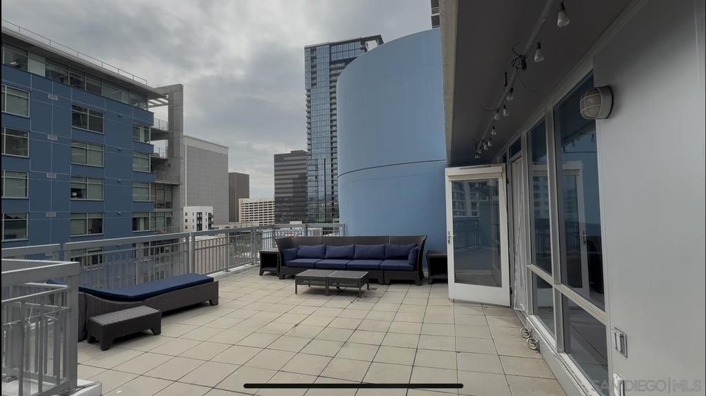 LITTLE ITALY at La Vita- Penthouse at 1580 Union Street Unit 706 offers a rare top-floor residence in the heart of Little Italy with a HUGE private patio perfect for entertaining or relaxing above the city. Two side by side parking spaces! This spacious home features approximately 1,246 square feet with two bedrooms, two bathrooms, and a versatile office space that can be used for remote work or creative needs. The open-concept design is filled with natural light and modern finishes, creating a comfortable yet sophisticated living environment. Both bedrooms are generously sized, complemented by well-appointed bathrooms that enhance convenience and style. Located in one of San Diego’s most sought-after neighborhoods, the home is just steps from Little Italy’s renowned dining, coffee shops, and the lively Mercato, offering the perfect balance of vibrant urban living and a private retreat.