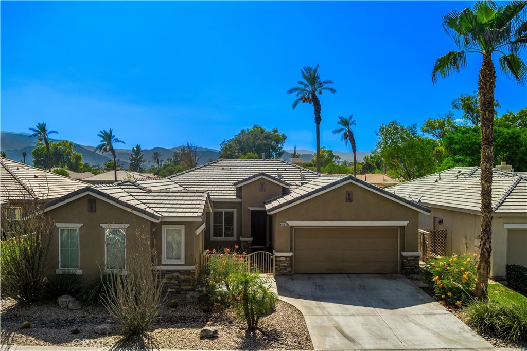 This beautifull furnished 4/3, 2212 Sq ft. home in Fabulous Indian Palms CC has it all! Custom built Saltwater & Pebble Tech Pool with views of Lush Golfcourse & Mountains. One 2 Car Garage and an additional golf cart garage. Kitchen is fully equipped with gas range, stainless appliances, built in refrigerator, dining area and island. All 3 Beds/ Baths are tastefully remodeled, Master Suite with custom walk-in closets, Upgraded lighting & fixtures throughout. Desert Landscaped with lush palms & fruit trees. This home is currently a successful Airbnb and If desired it would make an excellent investment as Short-Term Rental is OK. with amazing income potential. Three Golf Courses with day pass or membership. Hotel, Clubhouse, Restaurant, Tennis, Pickle-ball & other Activities. HOA includes front yard landscaping. A Must See!! Welcome Home to your Desert Retreat & Call Today To View This Stunning Home. Buyer to Verify All Information. PLUS a brand new pool heater