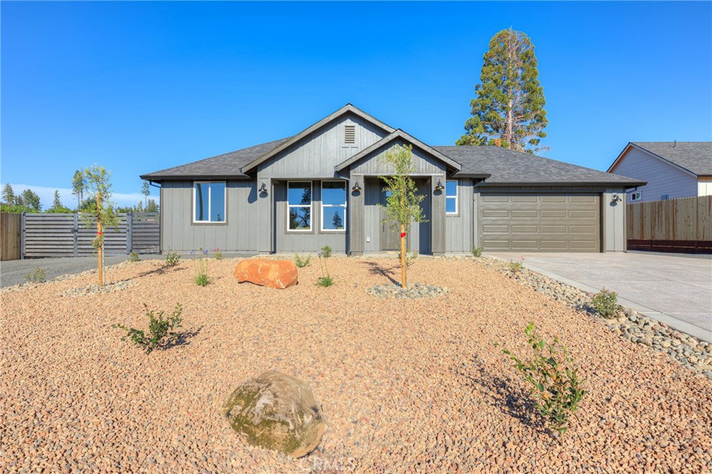 This brand-new home is tucked on a quiet loop road in a freshly paved neighborhood with quick access to Skyway and just minutes from Terry Ashe Recreation Center. From the street, you’ll be charmed by the stylish exterior color palette, covered front porch, and thoughtfully planned landscaping featuring two young olive trees. Step inside and discover an open, modern layout designed for both comfort and entertaining. The living room makes a statement with its soft gray ceiling detail and striking Venetian plaster fireplace as the focal point. The kitchen is a showstopper with custom white oak cabinetry, leathered stone countertops, a bold green stacked-tile backsplash, and sleek black stainless appliances. Outdoors, enjoy a large covered patio and an oversized yard—perfect for gatherings, play, or gardening. Practical touches shine here too, with ample storage and parking on both sides, plus custom-fabricated double gates for easy access. Trendy details and quality craftsmanship set this home apart. Don’t miss your chance to call Camellia Drive home!
