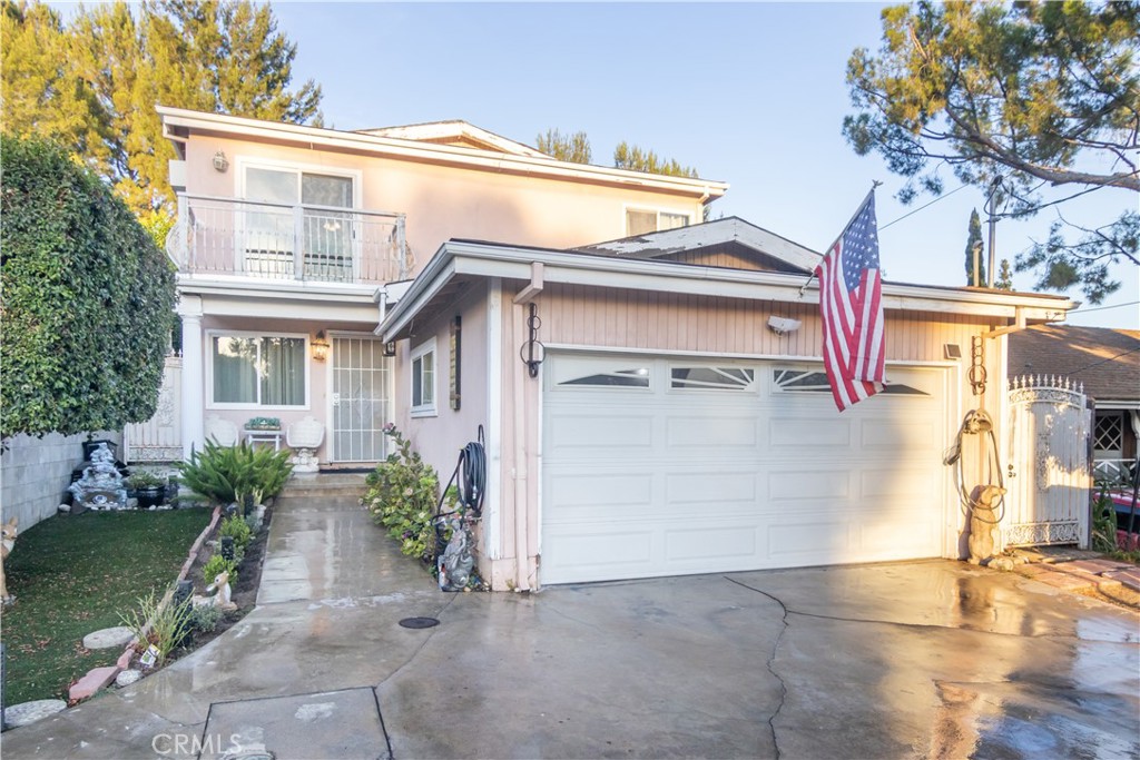 Welcome to 10948 Mountair. Nestled in the serene hills of Foothill Tujunga. Located in a quite cul-de-sac. This beautiful 3 bed, 3 bath house is 1740 square feet plus approx 200 square feet nicely done family room without permits, totaling 1940 square feet. The house features a large master bedroom with a balcony overlooking the mountains. The lovely living room with a fireplace along a dining area and extended family room with open floor plans throughout. All the bedrooms have a walking closet and beautiful view of the mountains. The ground floor has granite floors while the top floor has beautiful burgundy hardwood floors. The kitchen has granite countertops and beautiful mahogany wooden cabinets as well as two pantries. There is a family room in addition to the living room which opens to the backyard which offers comfortable seating for entertaining, peaceful vibrant backyard with covered patio and two sitting areas. Great for outdoor gathering and barbeque. The family room has a closet and can be used as a 4th bedroom and a separate laundry rom. Very nice and pleasant family home. There is a 2 car garage and a large driveway.
