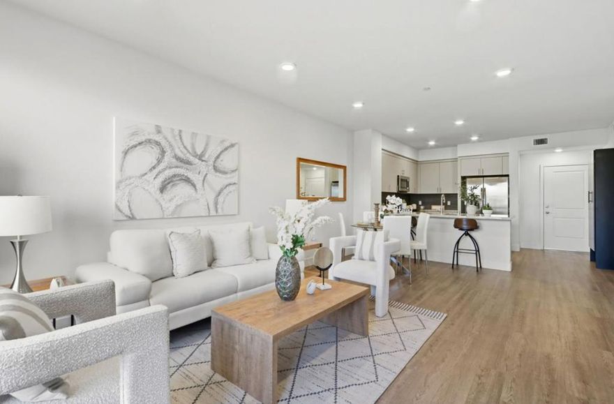Modern 7-Year-Old Condo with Pool View, Privacy & Exceptional Location!  Welcome to this beautifully maintained 7-year-old condo offering modern design and everyday convenience. The home features an open kitchen with quartz countertops, two balconies, and plenty of natural light with a peaceful pool-facing view and excellent privacy  no left-side neighbor! Located close to the elevator and with easy access to the garbage room, the unit is designed for comfort and functionality. Enjoy unbeatable convenience  walking distance to Safeway, and just minutes from Ranch 99, Oakridge Mall, Valley Fair Mall, and Costco. A perfect location for a vibrant lifestyle. The community offers  a large clubhouse, pool, spa, gym, and BBQ area. The HOA is responsive via app and hosts  activities, creating a warm, family-like atmosphere.