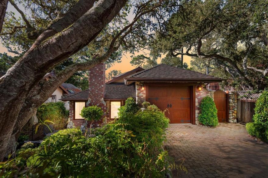 Rarely does a home of this caliber come to market in Carmel. Crafted with exceptional quality and thoughtful design, this residence blends luxurious finishes with timeless architectural detail. Situated on an oversized lot by Carmel standards, the home offers a sense of space and openness that is truly unique. Inside, soaring open beam vaulted ceilings, abundant natural light from skylights, and expansive windows flood the interiors with natural light, creating a warm and inviting atmosphere. The open floor plan is designed for effortless living and entertaining, seamlessly connecting the main living areas. Upgrades galore; custom lighting, extra bonus room (177 S.F. + or -,) motorized shades, double Wolfe ovens, Sub Zero fridge & gourmet kitchen. Perched above the Pescadero Canyon, the property enjoys sweeping forest views, offering both privacy and a connection to nature. Just a short stroll to Carmels charming village and pristine beaches, this residence embodies the ease of coastal living where every day feels like a retreat.