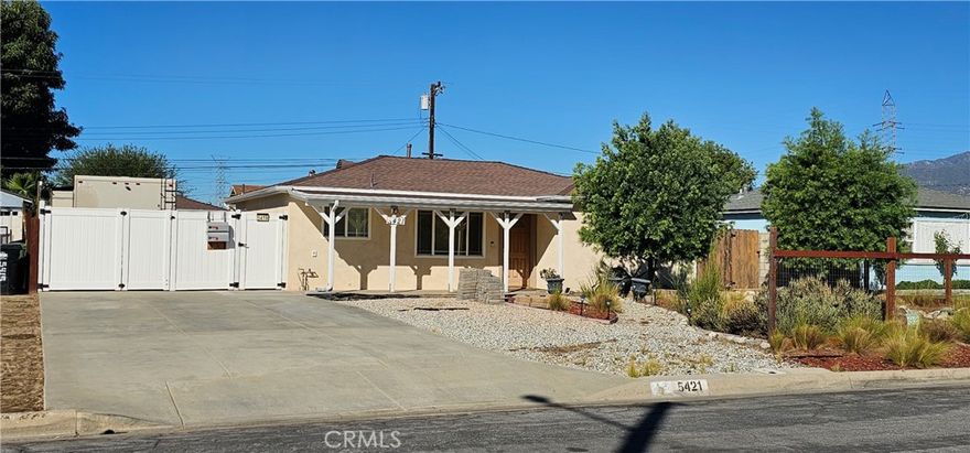 Fully remodeled three bedroom one bath home on a quiet Covina street is now available for immediate occupancy. Elegant vinyl plank flooring throughout the home. The new kitchen is equipped with a gas stove and dishwasher and an inside laundry area. A newly constructed private patio area off the kitchen allows for outdoor dining and relaxing. A drought resistant landscaped front yard adds to the inviting atmosphere this home provides.