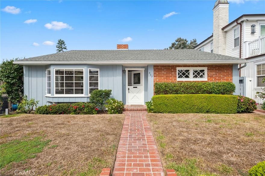 Experience the charm of coastal living in this beautifully updated single-level front cottage, ideally situated in the heart of Corona del Mar’s coveted Flower Streets. Blending timeless character with modern comfort, this 2-bedroom, 1-bath residence features a spacious and thoughtful floor plan, highlighted by a large formal living and dining area filled with natural light and a cozy sunken den—perfect for everyday living or entertaining.



The generous, updated kitchen offers abundant counter space, sleek finishes, and a bright breakfast nook, creating a warm and inviting space to gather. Step outside to the rare oversized yard—a true luxury in the Village—ideal for enjoying al fresco dining, morning coffee, or simply relaxing in the coastal breeze.  Situated on a rare 45' lot, please also see our 517 1/2 Poinsettia listing to create a true compound with two 2/1's, 3 car parking, and a lovely shared yard.



Located just moments from the boutiques, cafés, and dining of the CDM Village, and within walking distance to world-class beaches and scenic oceanfront parks, this home offers the best of the Corona del Mar lifestyle.



1 year lease term maximum or less - owner will not consider a long term lease.



Discover refined coastal living in one of Orange County’s most desirable neighborhoods.