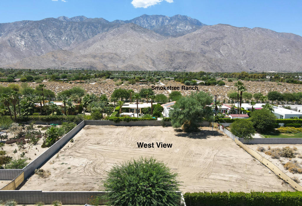 Amazing development opportunity - Over half an acre (fee land, no lease) in the coveted Araby neighborhood of south Palm Springs. Build a custom home on this flat, square lot, perfect for a large residence with a SW-facing pool and sweeping views -- or-- if you're looking for a multi-home development opportunity, this large lot can be subdivided into two approx. 13,000- sq.ft. parcels (in compliance with SB-9, see attached doc, buyer to verify). Anza Trail is a unique street near Smoketree Ranch that is reminiscent of old Palm Springs - quietly tucked away, yet just walking distance to Smoketree Commons. Numerous high-end custom homes in the $3mil range have been built around the property in the past several years, making this a valuable investment opportunity. The lot has been leveled and cleared, and a fire hydrant and water meter have been installed in preparation for development. Previously permitted, fully engineered plans for a ~3170sf home, including a separate ~650sf casita, are available to buyer upon request at no additional cost. No construction activity commenced that would prevent buyer from modifying the plans or that would impede buyer from implementing alternate plans. You won't find another property like this in such a desirable location in Palm Springs.
