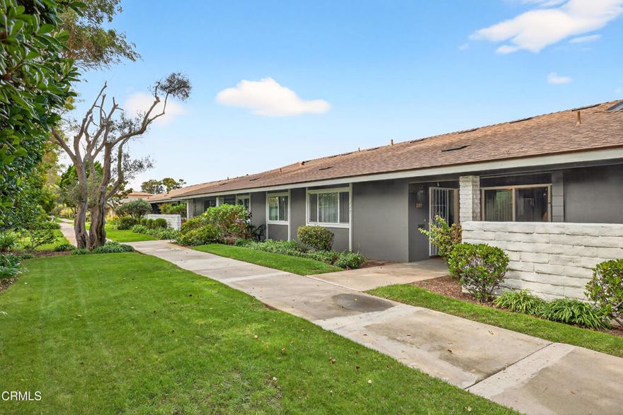 Welcome Home to Hueneme Bay - 55+  Living at Its Best!Step into this charming 3 bedroom, 2 bathroom home. This property offers a warm and inviting atmosphere with a spacious, light-filled layout. The bright living room features floor-to-ceiling windows, creating an open, airy space that seamlessly flows into the dining area, perfect for both everyday meals and entertaining. The galley-style kitchen overlooks a private patio, offering the ideal spot for morning coffee or evening relaxation. You'll find three ample sized bedrooms and 2 bathrooms both with showers. A dual-pane sliding door opens directly onto the patio, providing easy indoor-outdoor living. Just beyond the patio is a versatile flex space--currently used as a laundry and hobby room, it's perfect for a home office, art studio, or workshop. Additional highlights include: ALL NEW FLOORING, NEW WATER HEATER  2024, FURNACE APPROX. 6 YEARS OLD. 2-car garage with ample storage, featuring a NEW GARAGE DOOR and NEW MOTOR installed in 2023. Enjoy all the resort-style amenities that Hueneme Bay has to offer, along with a vibrant, active community lifestyle. Priced to sell ! Call your agent today for a private showing.