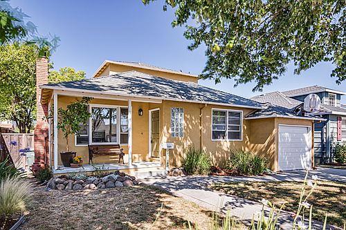 Highly Sought After Sunnybrae Home.This bright home offers a spacious floor plan. The kitchen has tiled counters & back splash. The living room has a wood burning fireplace which is right off the formal dining room. There is a good size family room with a door leading to the deck and backyard. The guest bathroom has a separate shower stall, tub & pedestal sink. The huge master retreat is upstairs including a walk-in closet and soaking tub with shower. Walk to the park and Trader Joes. Close to downtown.