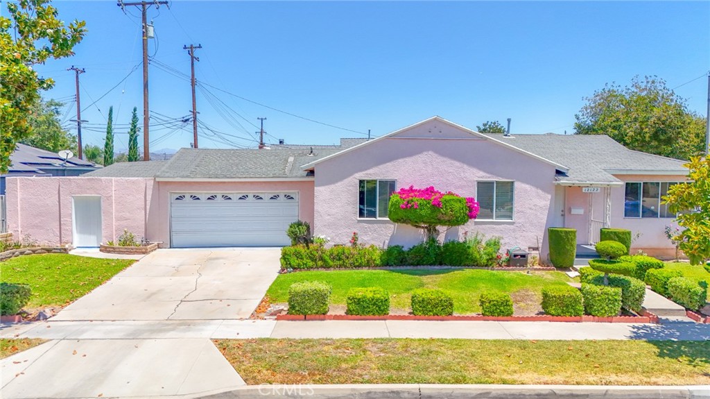 Wow! Wow! Wow! Nice La Mirada Pool Home located in a Great Neighborhood on a Corner Lot, Home has 3 Bedrooms, 2 Full Bathrooms and Family room, Refinished Hardwood Flooring and Tile Flooring, Large Family Kitchen with Lots of Cabinet Space, Separate Dining Area off Kitchen, Kitchen open up to the Family Room with High Wood Beam Ceilings and Brick Gas Start Fireplace, Laminate flooring, Good Size Bedrooms, Hallway Bathroom with dual sinks, 2nd Bathroom off Kitchen Area, Nicely Landscaped Front Yard, Ceiling Fans, Newer Roof 10 yrs old, Sparking Pool with Separate Jacuzzi under Back Patio Area, 2 Car Garage with Direct Access to home, Close to all that La Mirada has to offer, Shopping, Schools, Restaurants, Entertainment Centers, Golfing, Parks and So Much More....