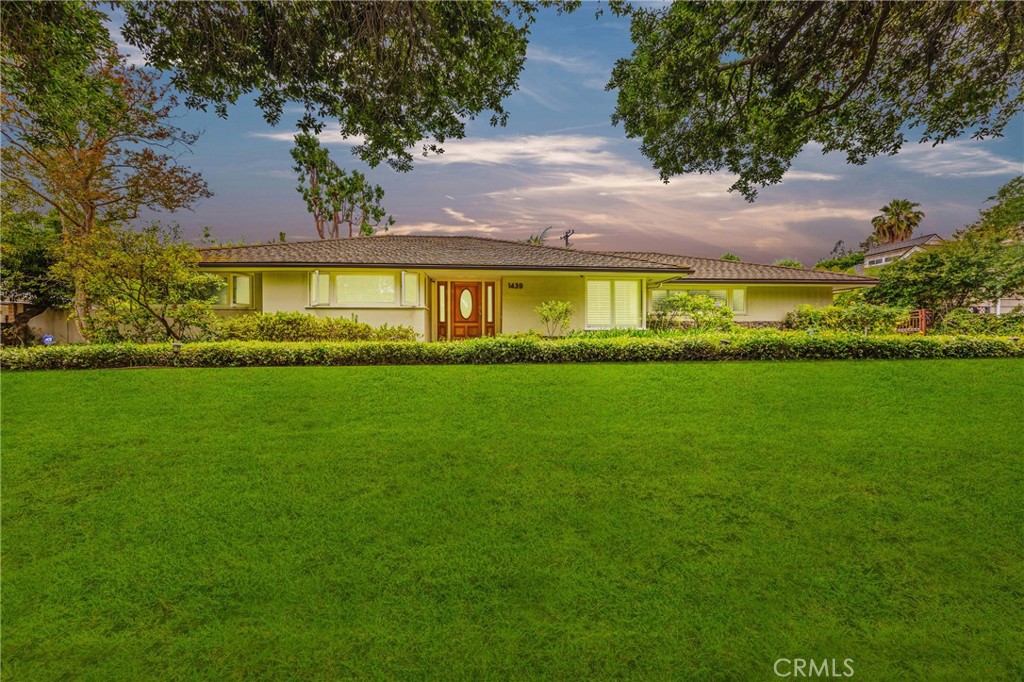 The Beautiful Traditional Style Home is situated on a quiet tree-lined street in the city of San Marino 's "Library District" with close proximity to Valentine and Huntington schools, the Crowell San Marino Library and Lacy Park, this house offers a picturesque Southern California lifestyle, replete with a grassy-landscaped front yard lined by the foliage of San Marino's iconic Oak tree. The home sits graciously on 13262 sqft of professionally landscaped grounds and offers over 2946sqft of exceptional living space. There are 4bedrooms and 3bathrooms with a dedicated office has built-in shelves cabinets that makes work-from-home a breeze. Close by the formal living room with a fireplace, flush with natural light pouring in from large forward -facing windows. Formal dining room overlook beautiful front yard with chandler light .A gorgeous kitchen with granite counters, center inland with casual dining seat and eat in breakfast area. In addition there is a light-filled family room with entertainment center and glass doors opening to patio and rear garden. The primary suite is a luxurious retreat, featuring an expansive his-and hers closet and a spa-like-en-suite.a large laundry room with a sink and ample storage makes everyday tasks effortless. Beautifully landscaped yard with sparkling pool &offers a perfect flow of indoor/outdoor living with the vast, retracting walls of glass. The oversized two-car detached garage, storage with automatic gated. Features include :Central Air/Heat ,plantation shutters, security alarm system with video surveillance.