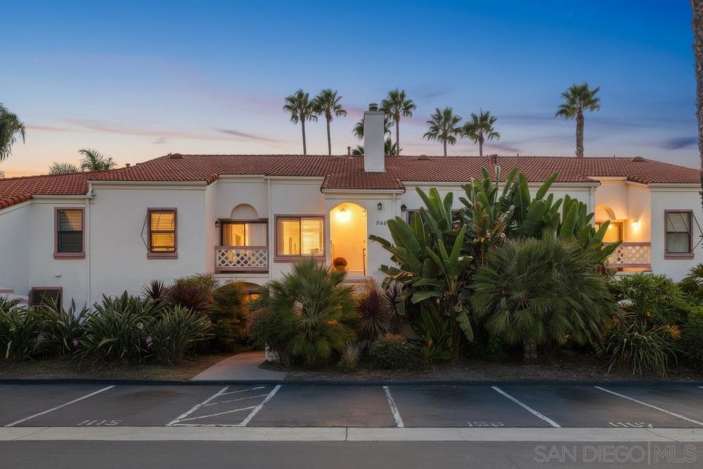 Fantastic top floor 2 bedroom, 2 bath unit in Casablanca, one of Rancho Peñasquitos’ most desirable communities. Beautifully updated kitchen with newer cabinets, solid surface countertops, stainless appliances, and recessed lighting. Spacious living room with gorgeous fireplace plus access to a generous balcony that includes an extra storage closet. The primary suite offers vaulted ceilings and an updated bathroom with newer vanity, while the secondary bath features incredible storage space. Enjoy peaceful mountain views to the north, one covered parking space with built in storage cabinets, and an additional assigned space conveniently located in front of the unit. Stackable washer and dryer inside the home. Excellent location within the complex with tranquil water features, lush landscaping, and community pool. Located in the award winning Poway Unified School District, close to shopping, restaurants, and the post office. Casablanca offers resort style living with multiple pools, community center, hot tubs and beautiful, serene water features plus lush, mature landscaping throughout. Located in the highly acclaimed Poway Unified School District. Very close to a major grocery shopping center, YMCA, the Rancho Penasquitos library, post office, numerous restaurants and shopping. Welcome Home!