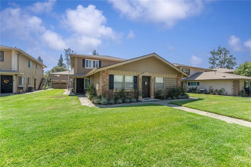 Welcome to this inviting two-story condo located in the well-maintained community of Villa Azusa. This bright and spacious home offers 2 bedrooms and 1 bathroom with an open and functional floor plan. The main level features a light-filled living and dining area with updated flooring, and a cozy breakfast bar. The kitchen includes ample cabinetry, a built-in microwave, and direct sightlines to the dining space, making it perfect for everyday living and entertaining. Upstairs, you’ll find generously sized bedrooms, including a primary suite with a vanity area, walk-in closet, and access to the full bath. Fresh paint and new carpet throughout create a move-in-ready feel. The community offers beautifully landscaped grounds, lush greenbelts, a sparkling community pool, and convenient on-site laundry facilities. Parking includes a carport plus 1 additional parking. Ideally situated near schools, shopping, dining, and easy access to the 210 freeway, this condo is a wonderful opportunity!
